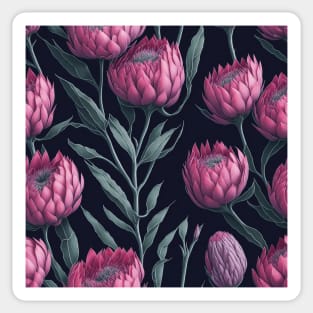 Protea Flower Seamless Pattern | South Africa National Flower | National Sport Symbol | King Protea Sticker